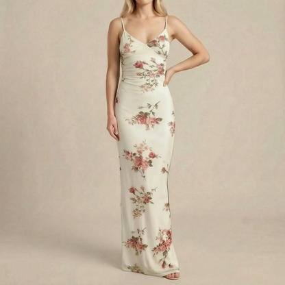 Luvien | Bodenlanges Florales Maxikleid