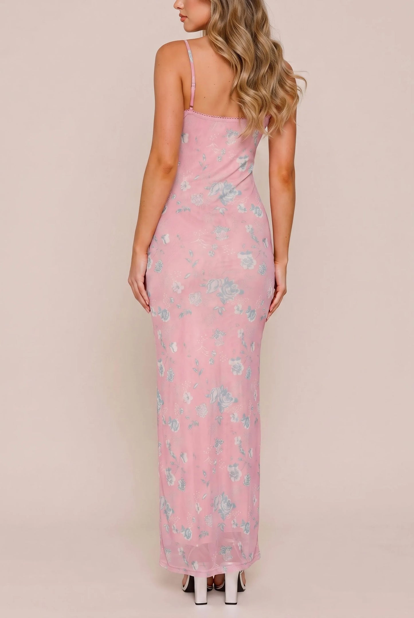 Luvien | Bodenlanges Florales Maxikleid