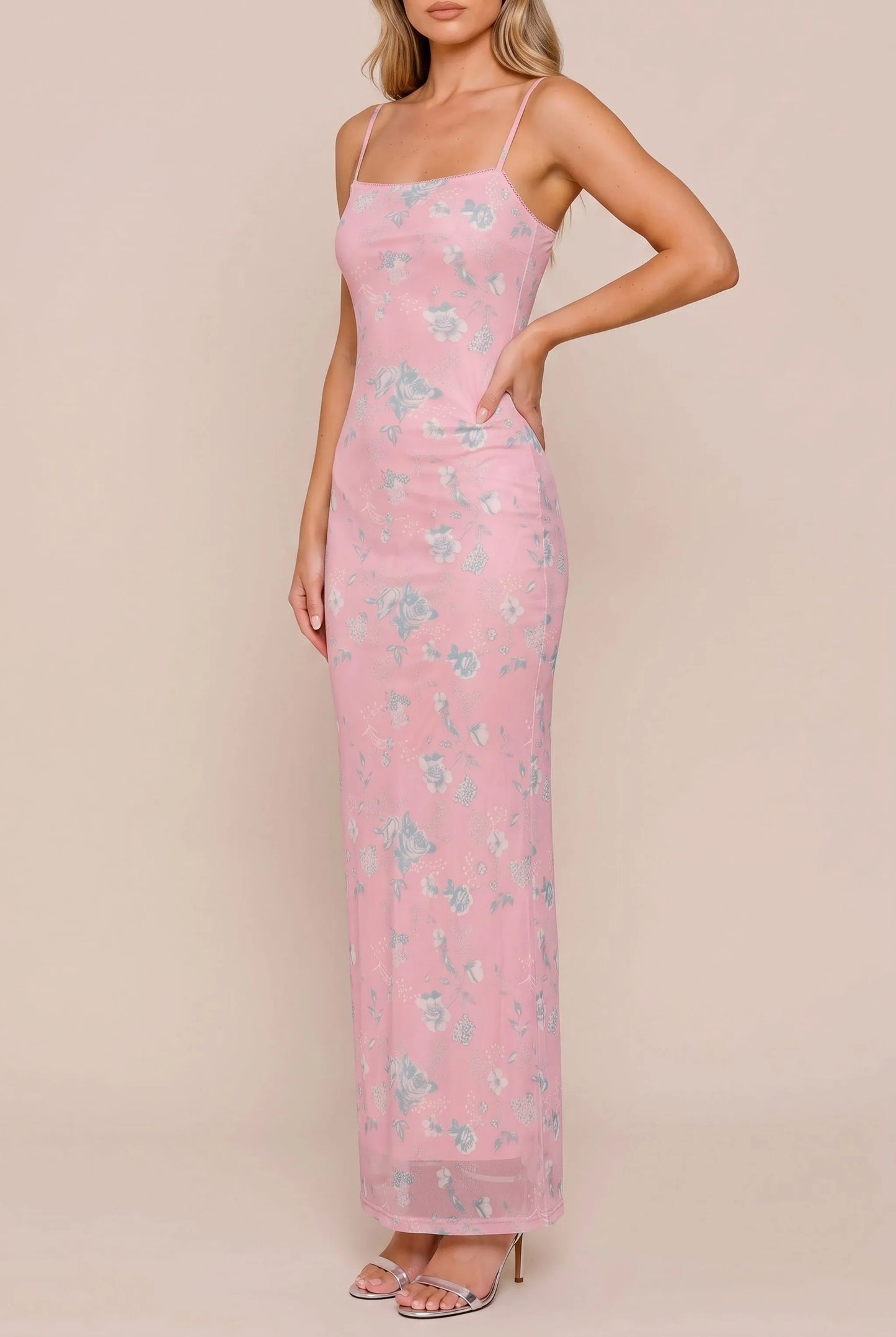 Luvien | Bodenlanges Florales Maxikleid