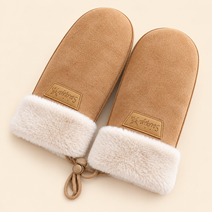 Maelis | Lederhandschuhe Damen mit weichem Plüschbesatz