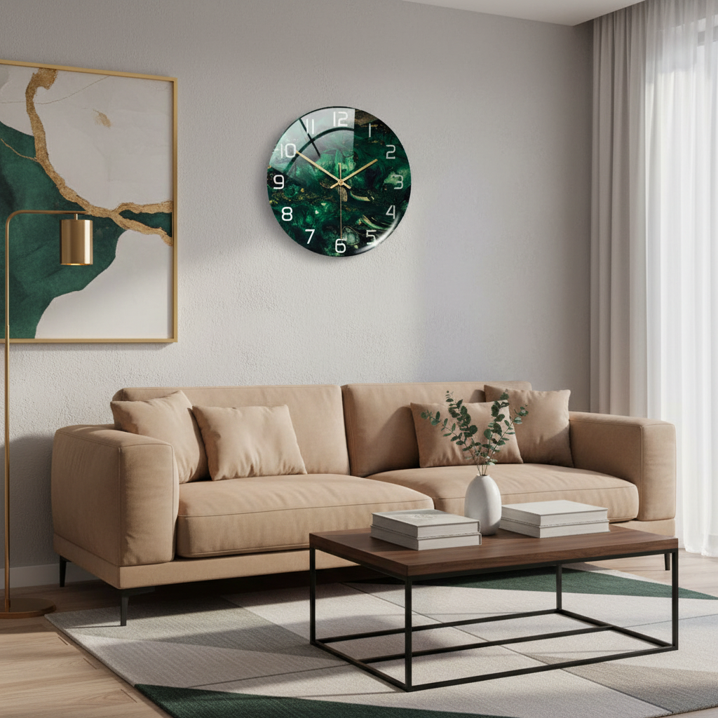Marbella | Orologio da Parete Moderno in Marmo Design