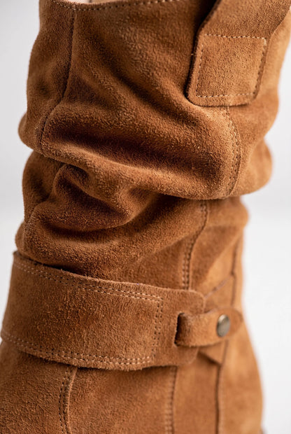 Mavelle | Lässige Damenstiefeletten Mit Gerafftem Schaft