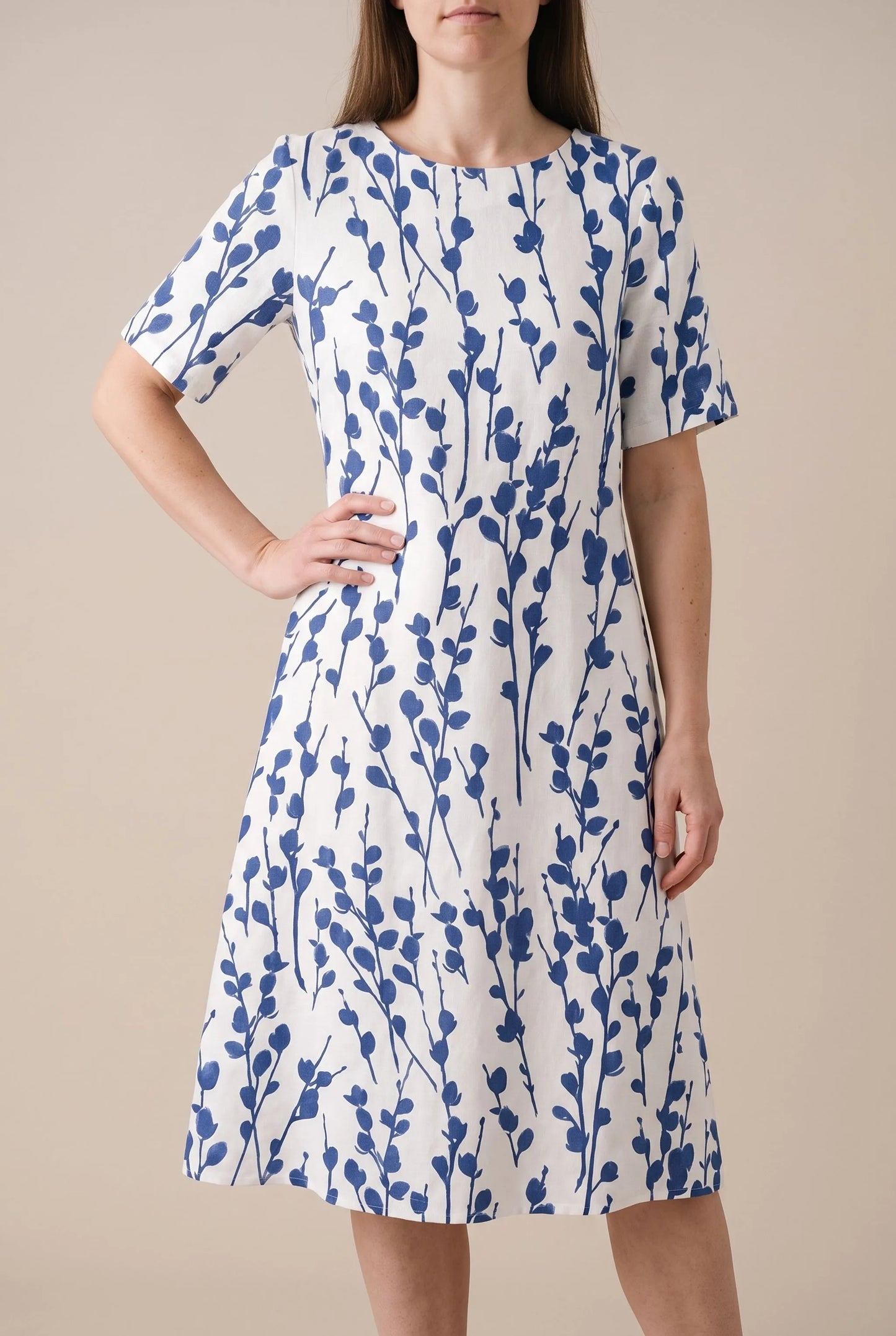 Maveon | Luftiges Midikleid Sommer Mit Floralem Print