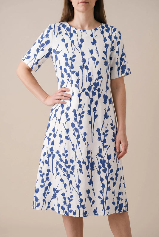 Maveon | Luftiges Midikleid Sommer Mit Floralem Print