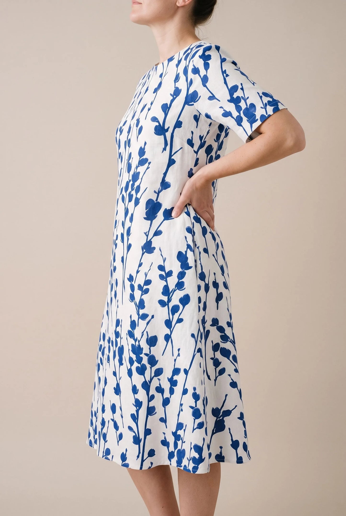 Maveon | Luftiges Midikleid Sommer Mit Floralem Print
