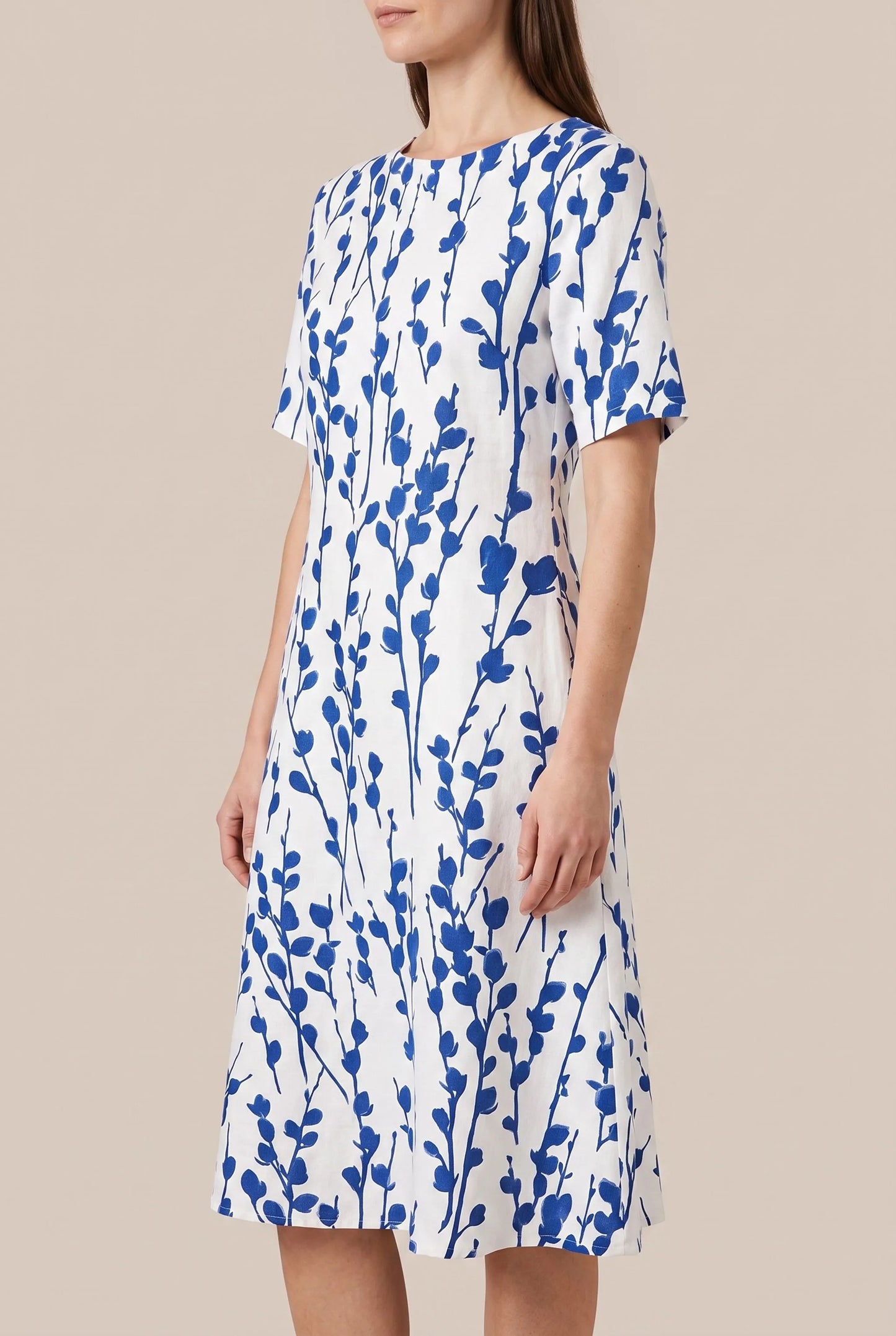 Maveon | Luftiges Midikleid Sommer Mit Floralem Print