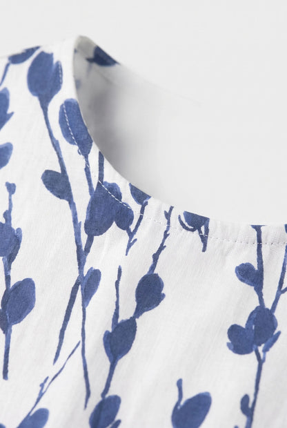 Maveon | Luftiges Midikleid Sommer Mit Floralem Print