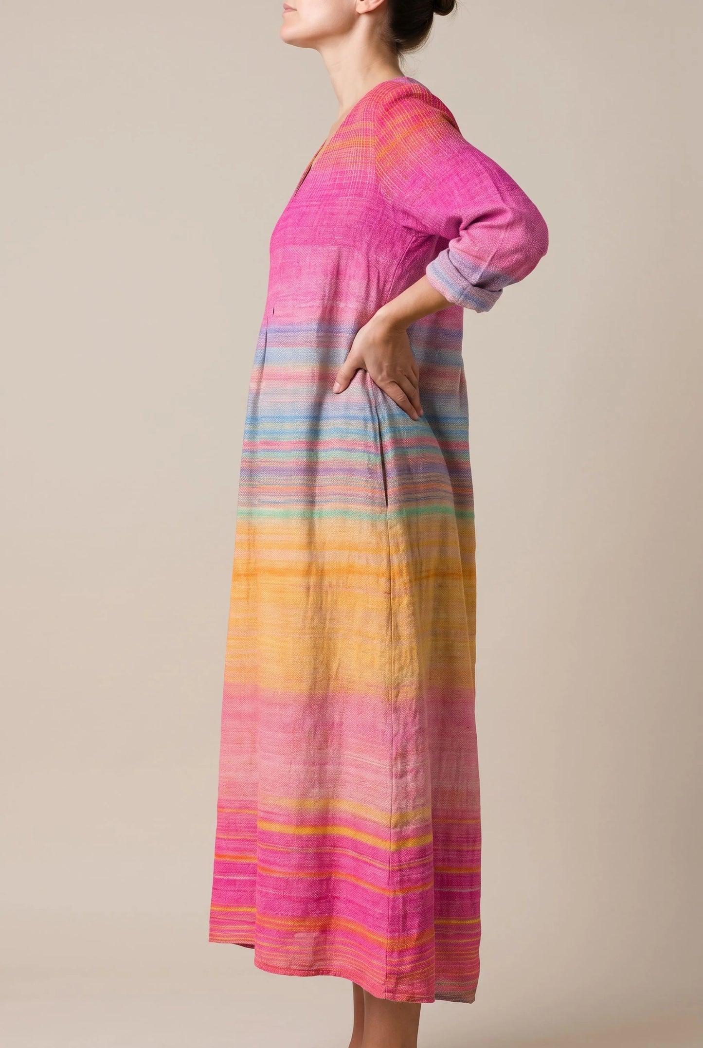 MaxiGlow | Buntes Damenkleid Mit Farbverlauf