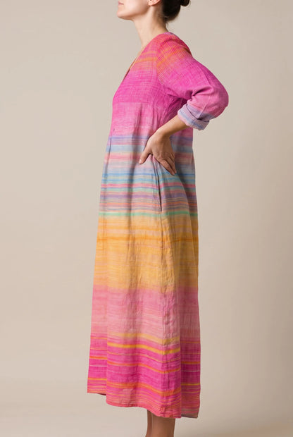 MaxiGlow | Buntes Damenkleid Mit Farbverlauf