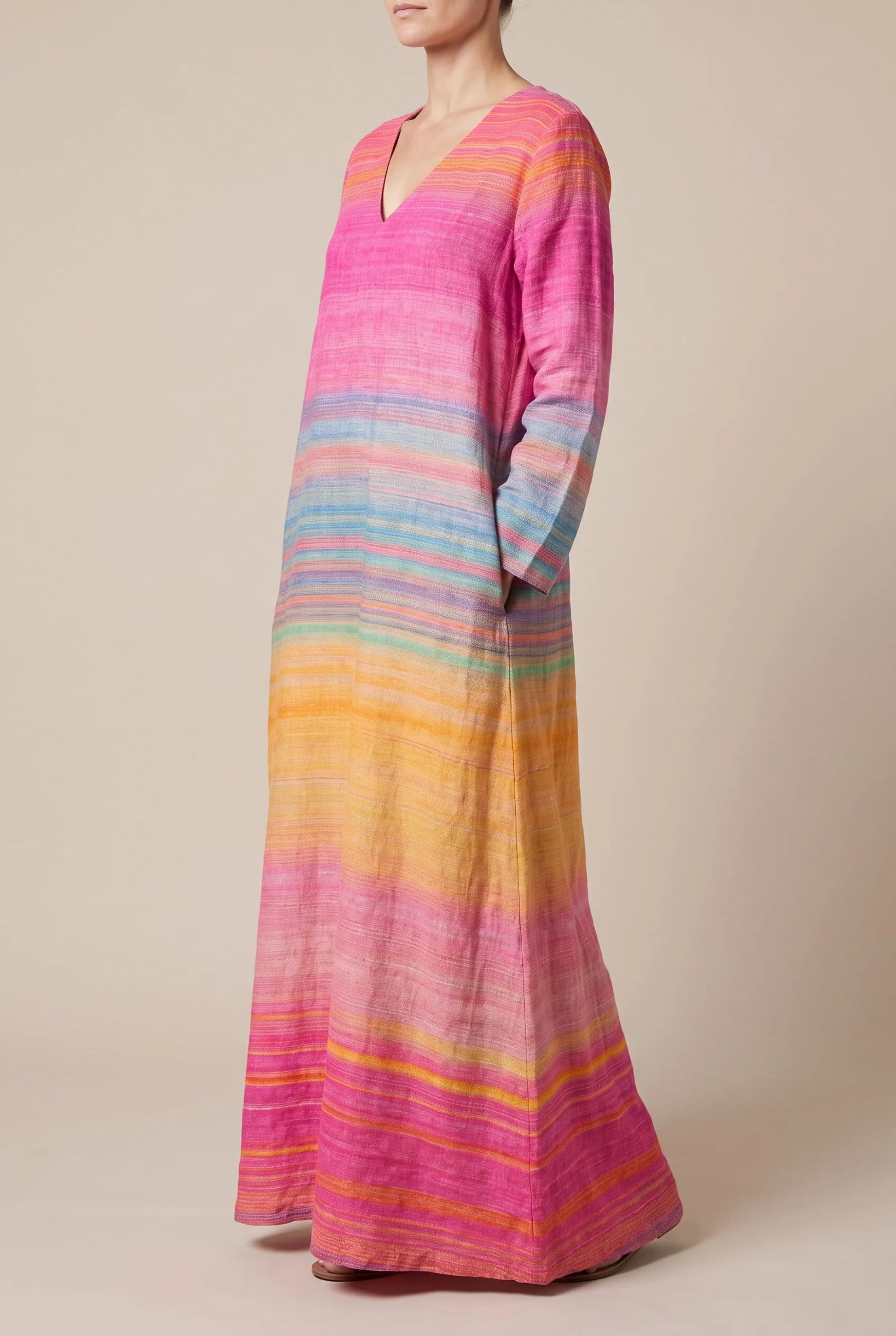MaxiGlow | Buntes Damenkleid Mit Farbverlauf
