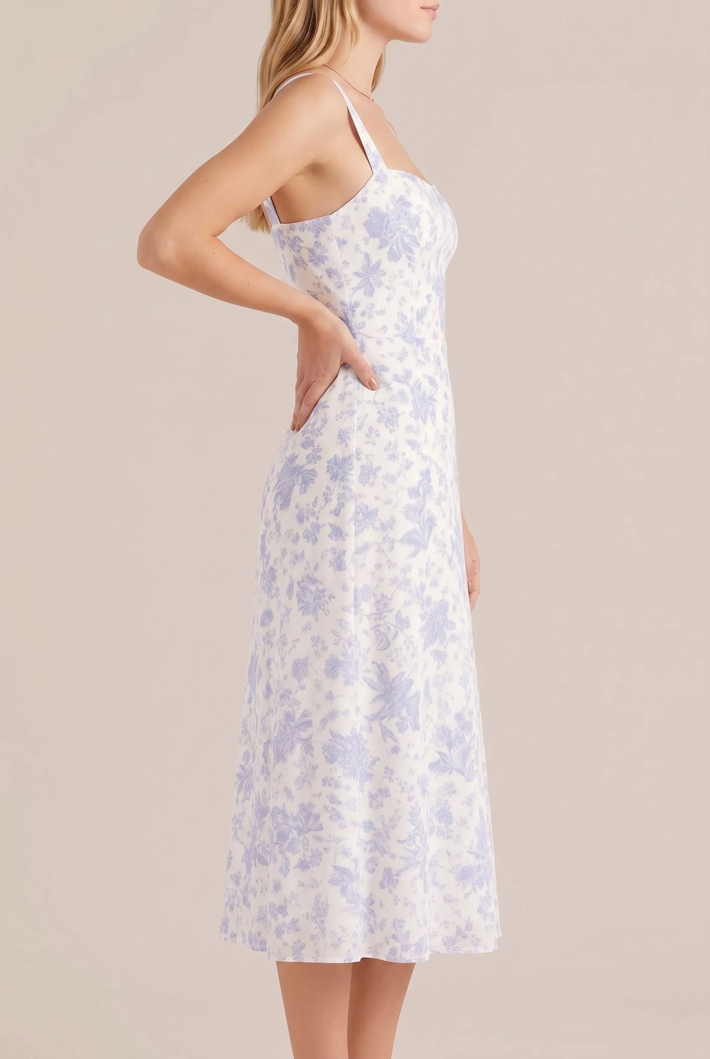 Meadia | Ärmelloses Midikleid