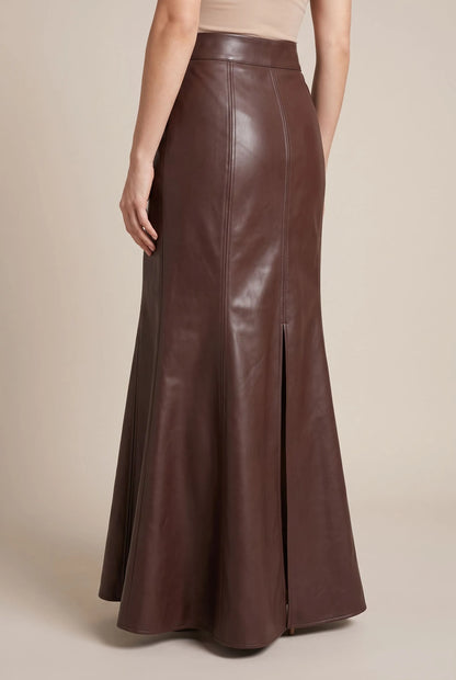 Mermaia | Wadenlanger Brauner Rock