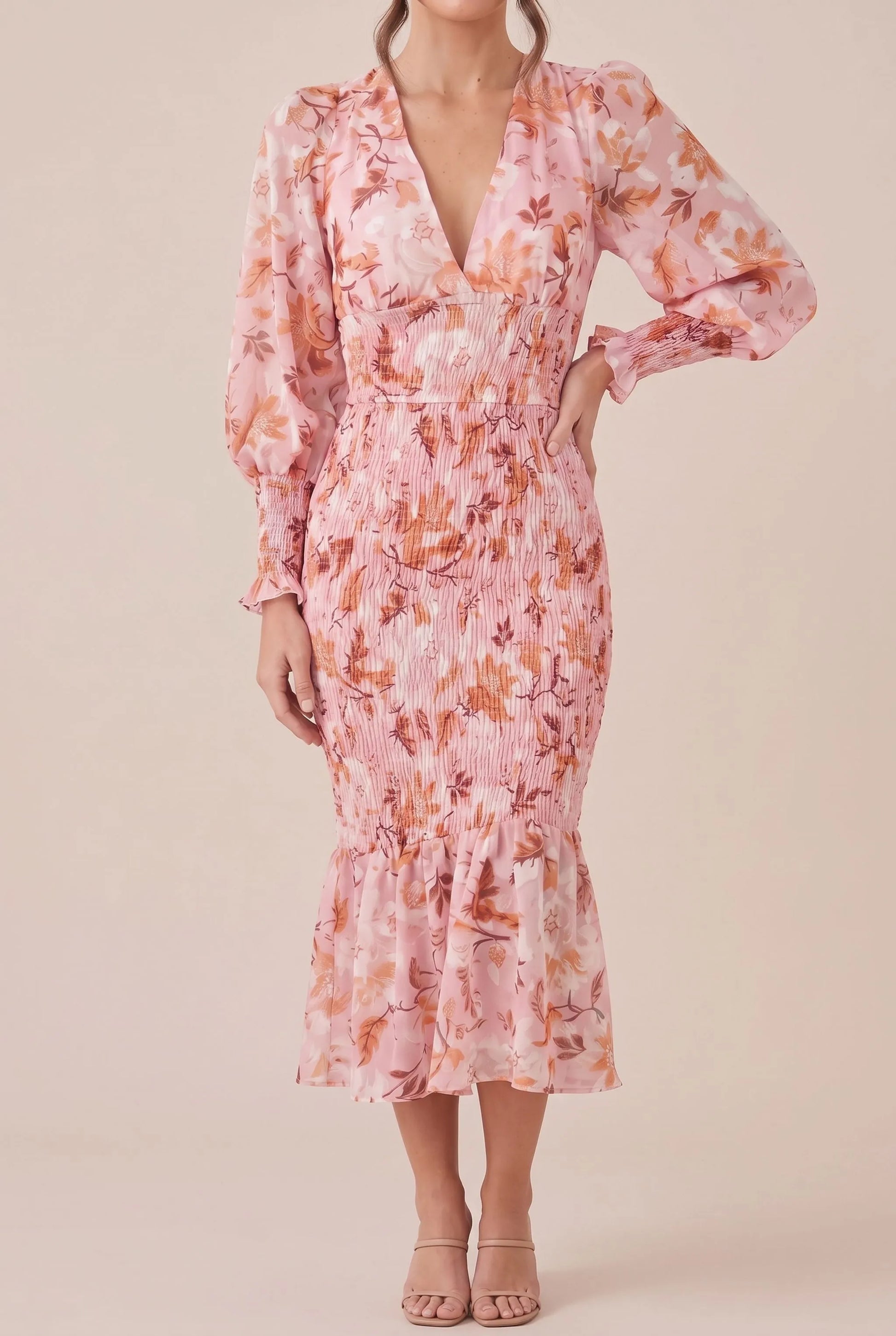 Milyris | Figurbetontes Midikleid