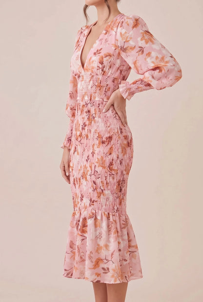 Milyris | Figurbetontes Midikleid