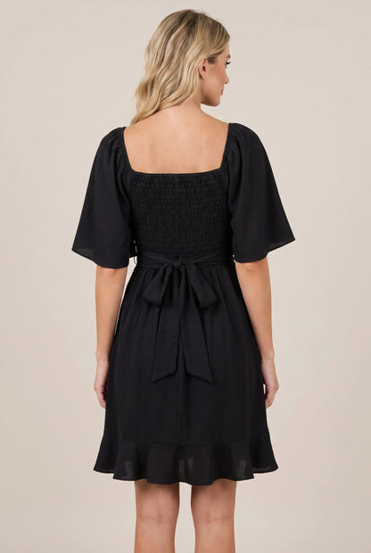 Mirea | Schickes Schwarzes Sommerkleid