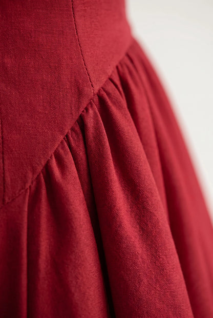 Mivana | Festliches Midikleid Mit Faltenrock
