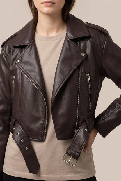 Motorixa | Kurze Bikerjacke Im Motorradstil