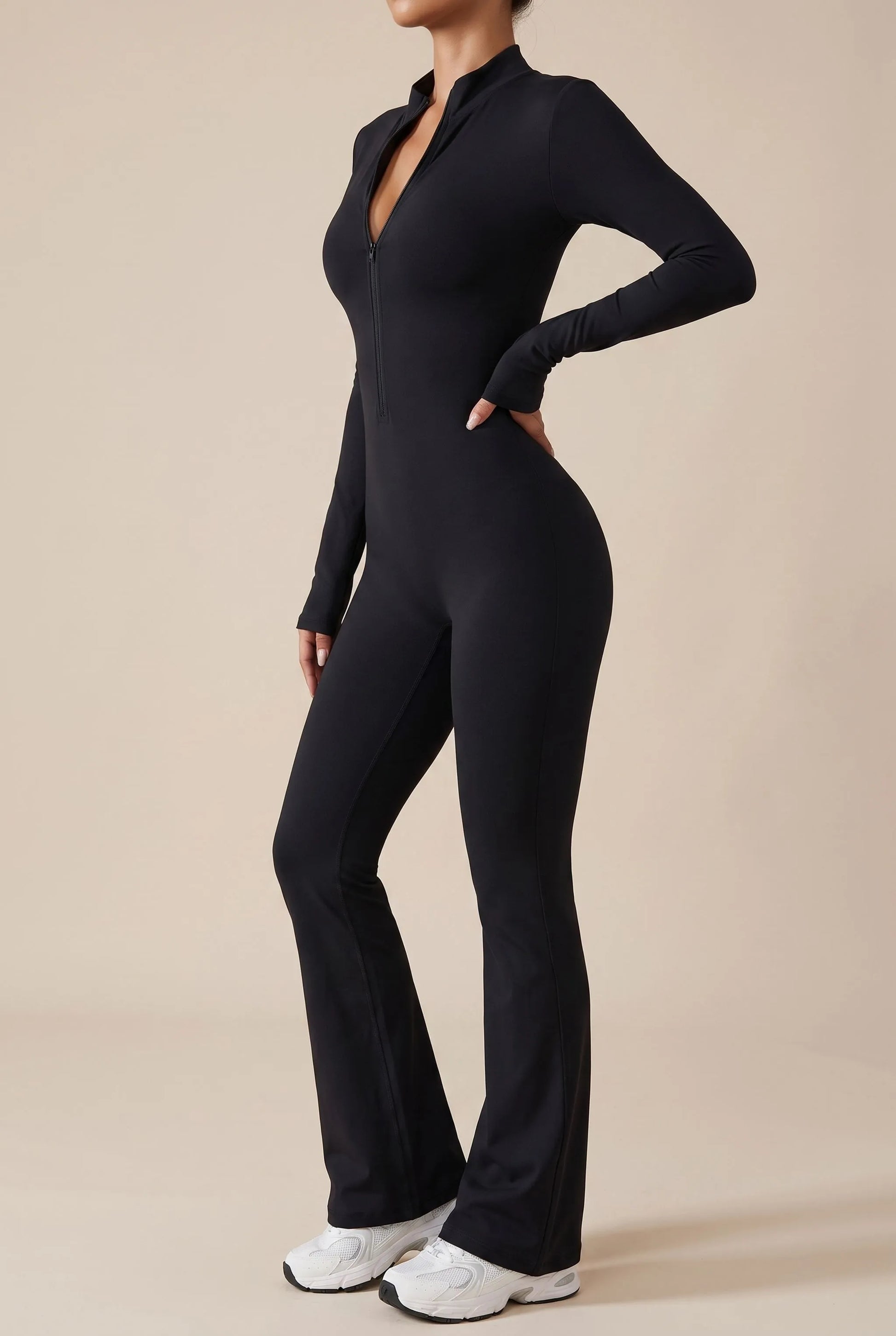 MoveSuit | Eng Anliegender Langärmliger Fitness-Jumpsuit