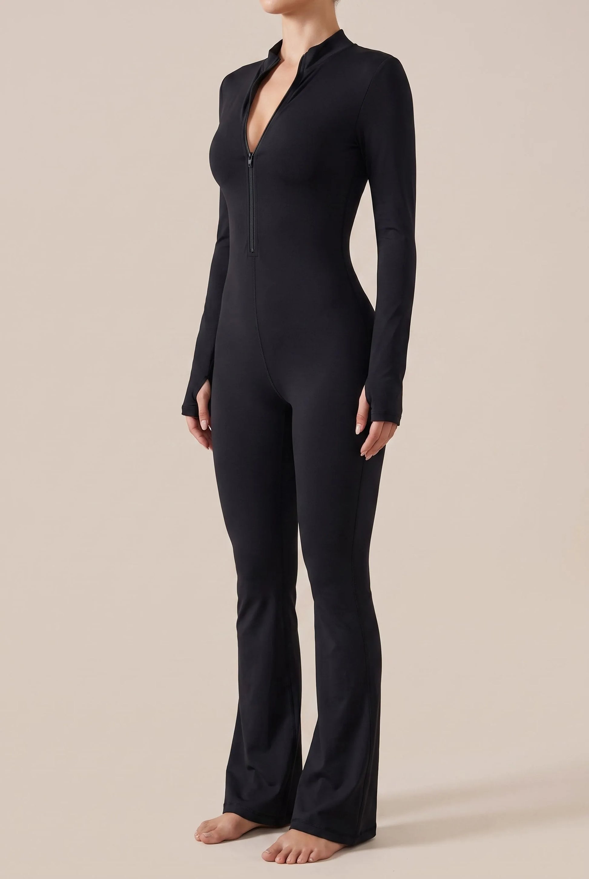 MoveSuit | Eng Anliegender Langärmliger Fitness-Jumpsuit