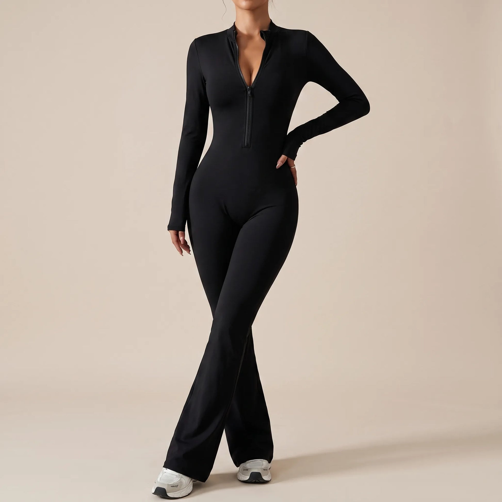 MoveSuit | Eng Anliegender Langärmliger Fitness-Jumpsuit