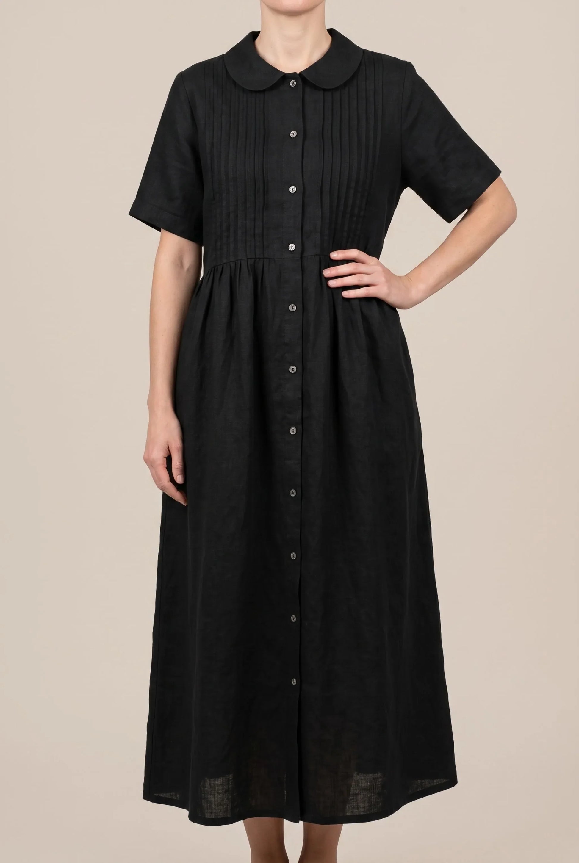 Nivenia | Weit Geschnittenes Sommerkleid Mit Halber Knopfleiste