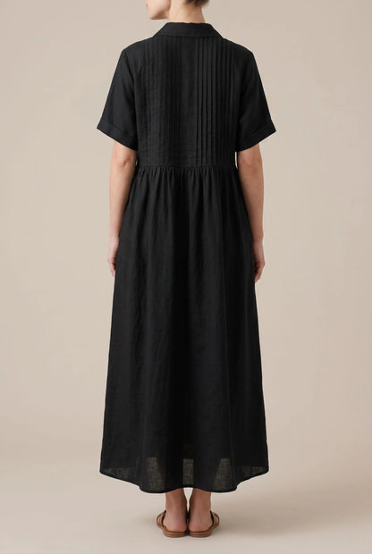 Nivenia | Weit Geschnittenes Sommerkleid Mit Halber Knopfleiste