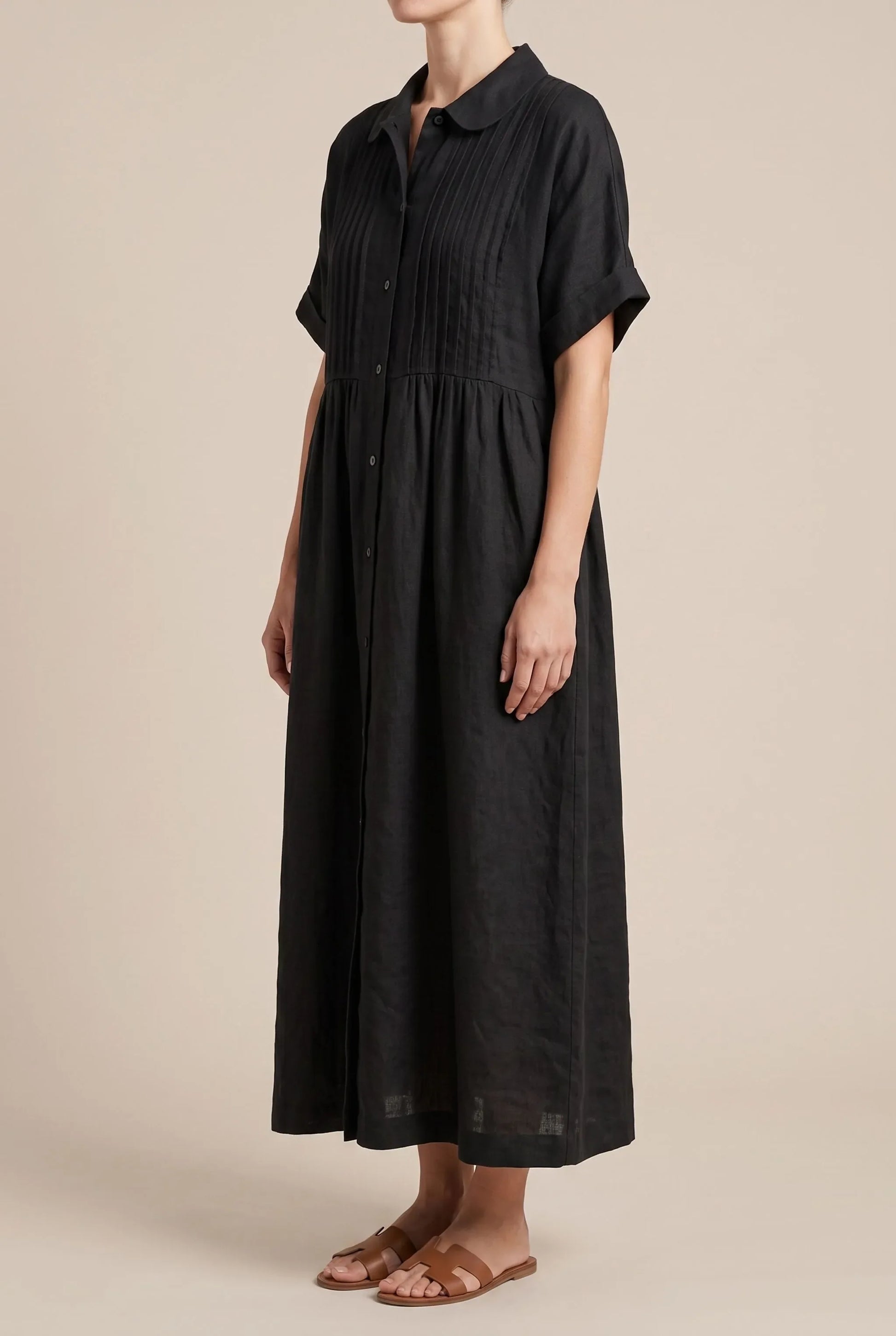 Nivenia | Weit Geschnittenes Sommerkleid Mit Halber Knopfleiste