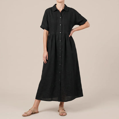 Nivenia | Weit Geschnittenes Sommerkleid Mit Halber Knopfleiste