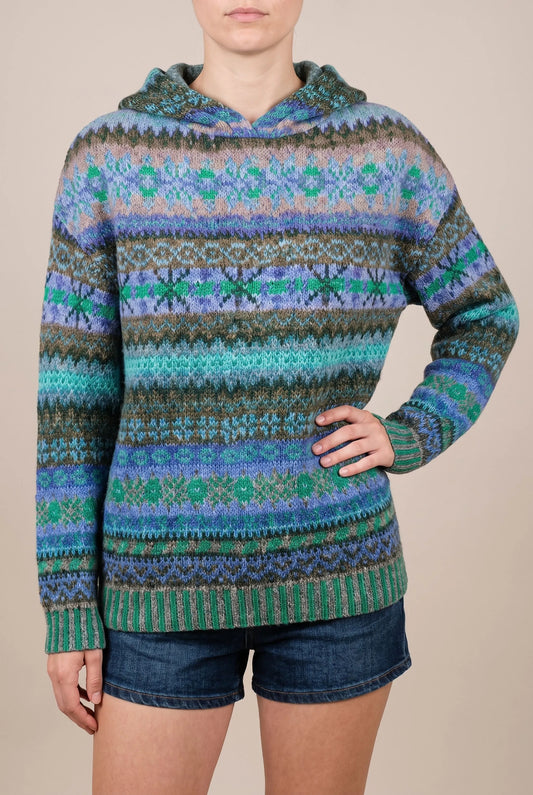 Nordvibe | Bedruckter Kapuzenpullover Mit Nordischem Muster