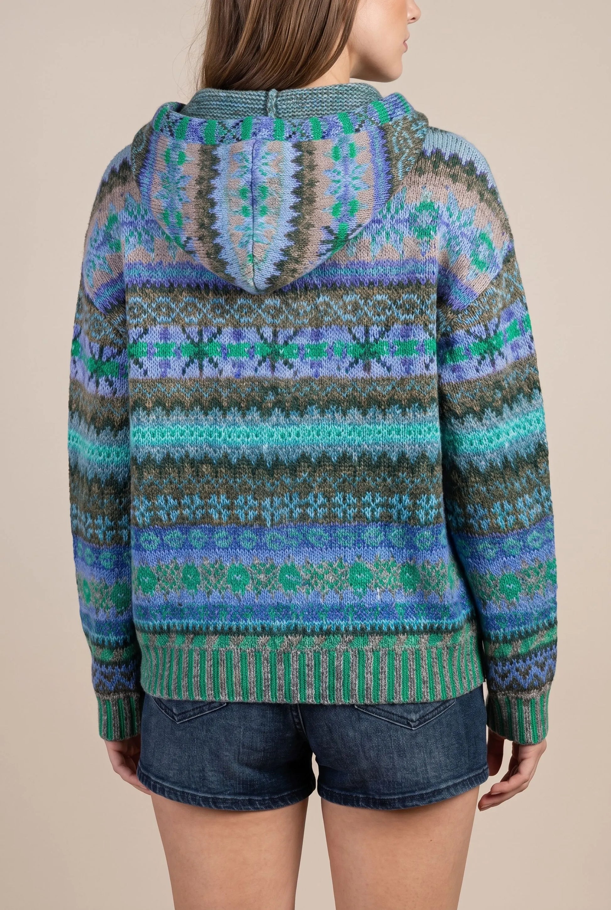 Nordvibe | Bedruckter Kapuzenpullover Mit Nordischem Muster