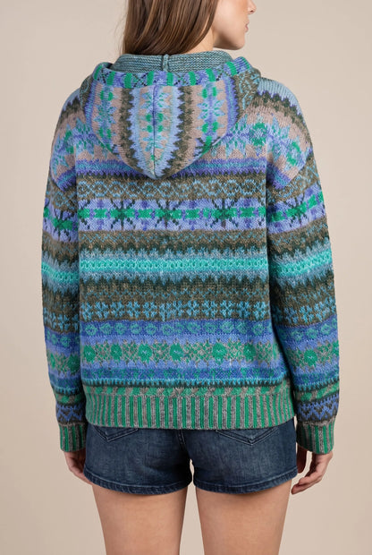 Nordvibe | Bedruckter Kapuzenpullover Mit Nordischem Muster
