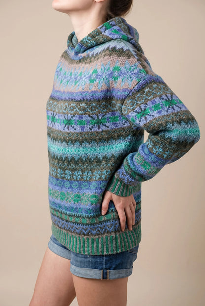 Nordvibe | Bedruckter Kapuzenpullover Mit Nordischem Muster
