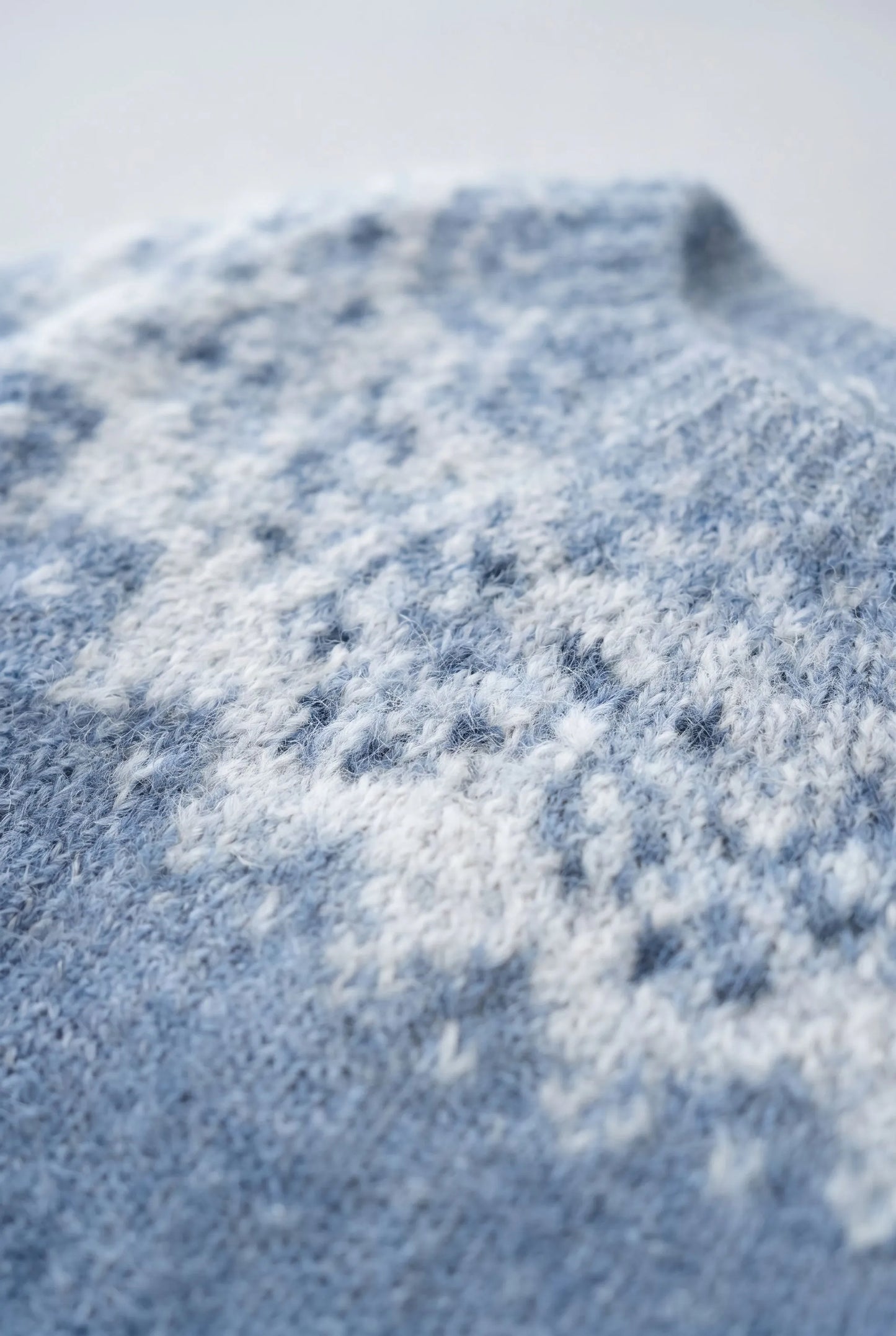 Norvena | Hellblauer Damenpullover Mit Norwegermuster