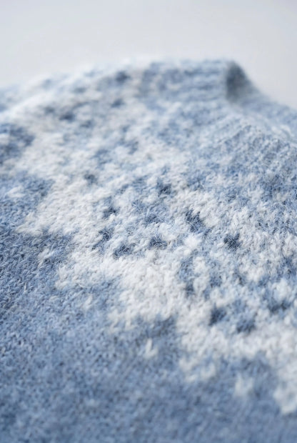 Norvena | Hellblauer Damenpullover Mit Norwegermuster