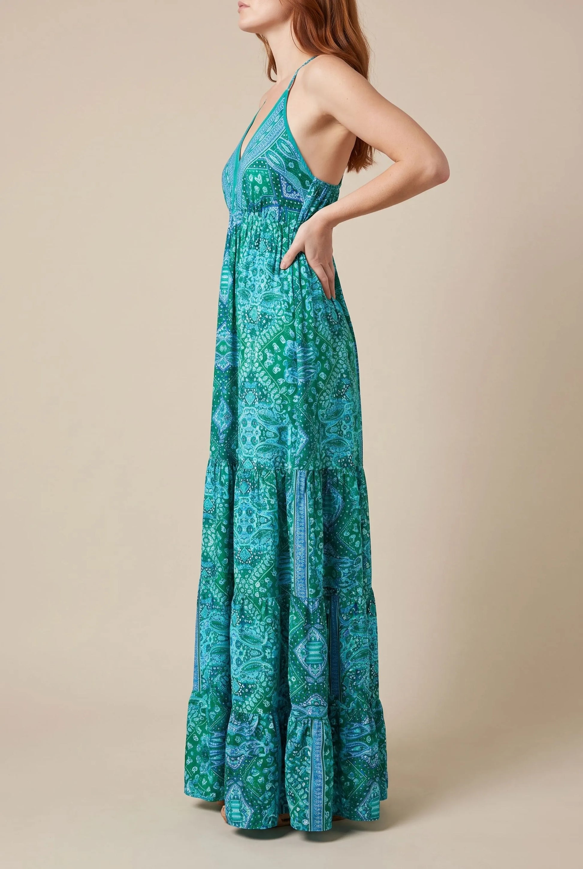 Novalo | Fließendes Maxikleid Im Sommerlichen Boho-Stil