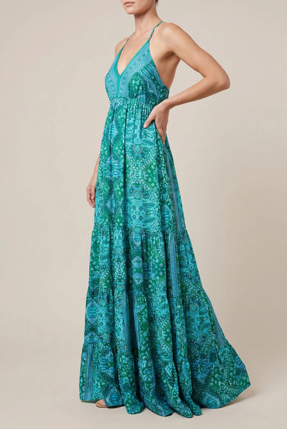 Novalo | Fließendes Maxikleid Im Sommerlichen Boho-Stil