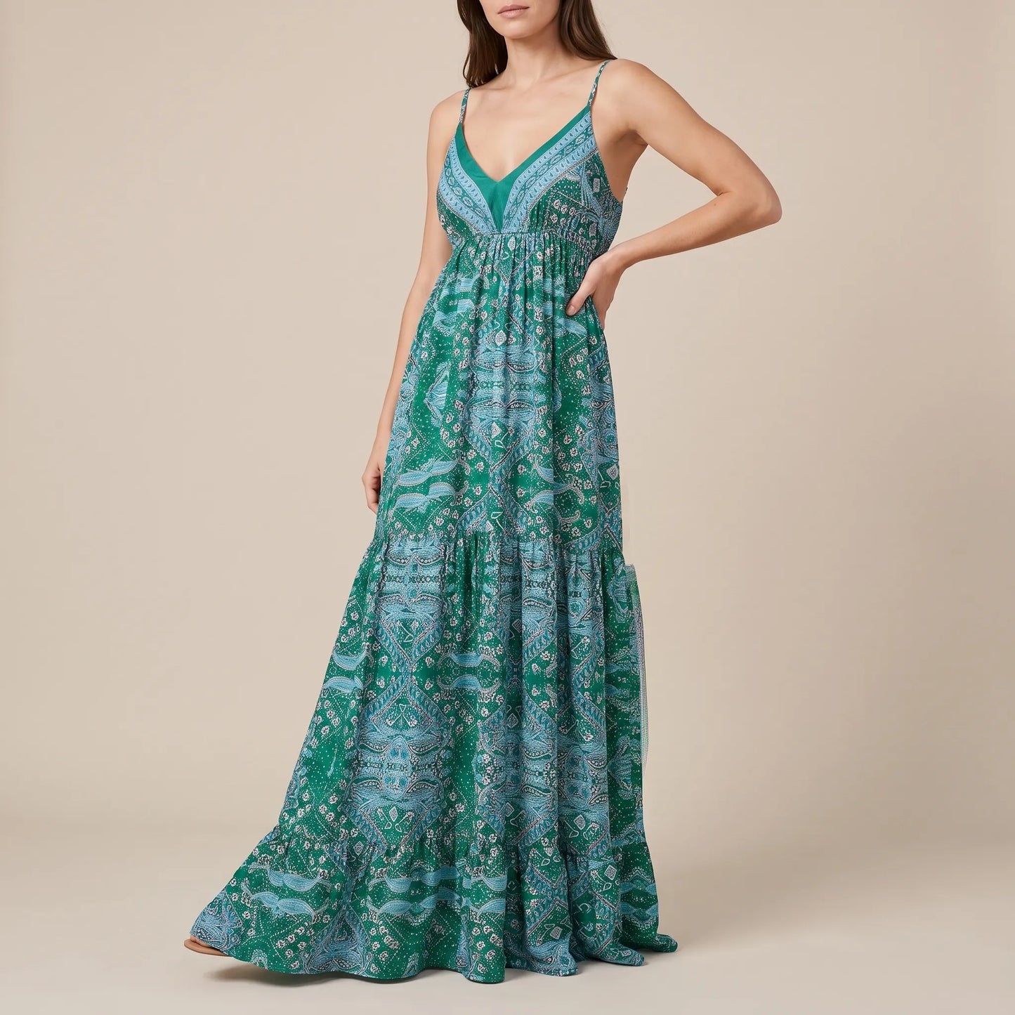 Novalo | Fließendes Maxikleid Im Sommerlichen Boho-Stil