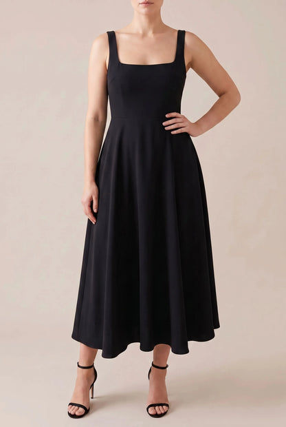Novara | Ärmelloses Midi-Kleid In A-Linie