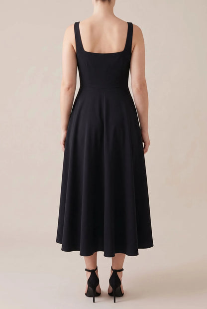 Novara | Ärmelloses Midi-Kleid In A-Linie