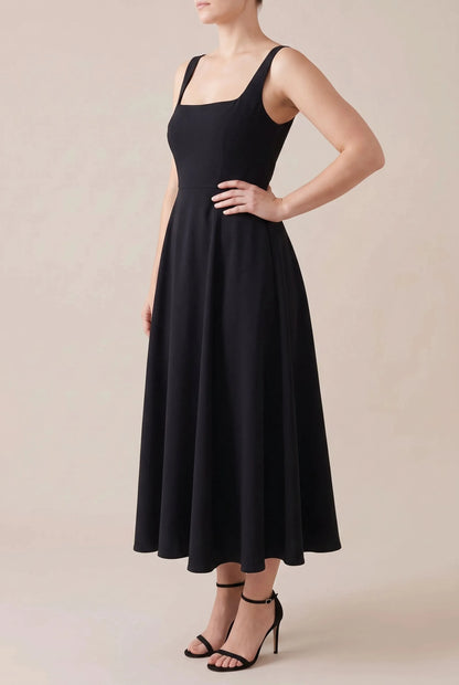 Novara | Ärmelloses Midi-Kleid In A-Linie