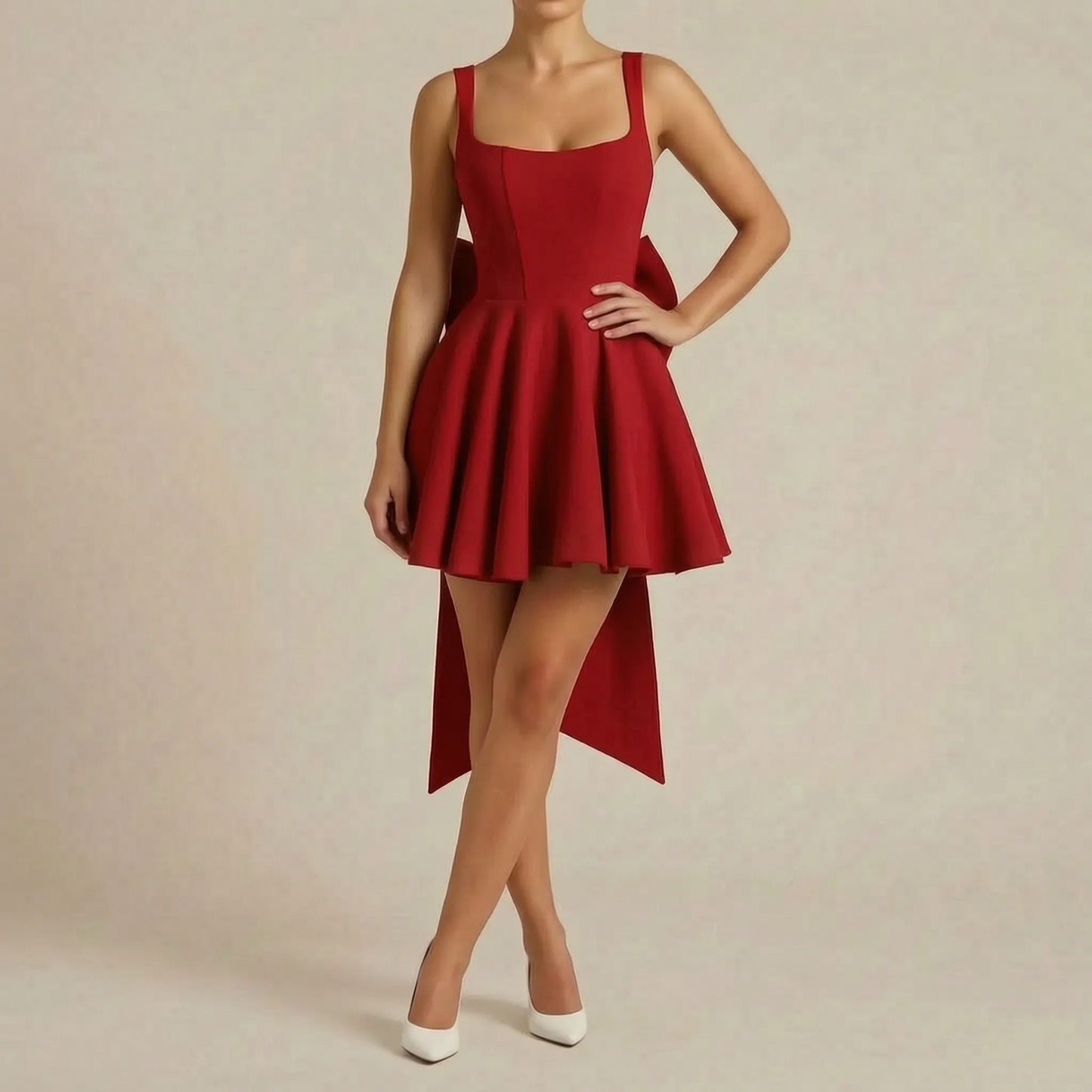 Novary | Elegantes Weißes Minikleid