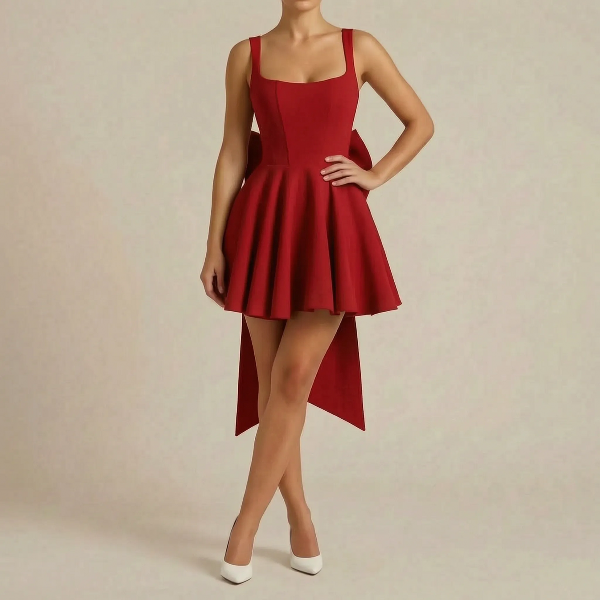 Novary | Elegantes Weißes Minikleid