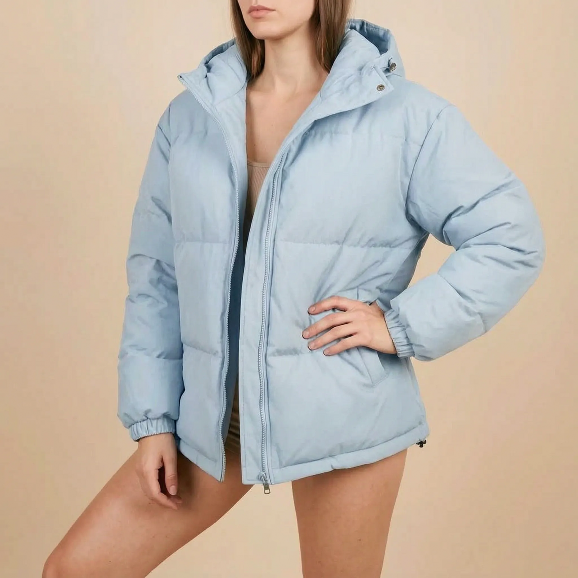 Nuvion | Lässige Steppjacke Mit Kapuze