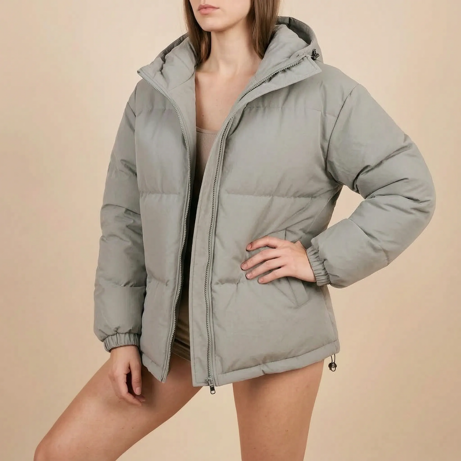 Nuvion | Lässige Steppjacke Mit Kapuze