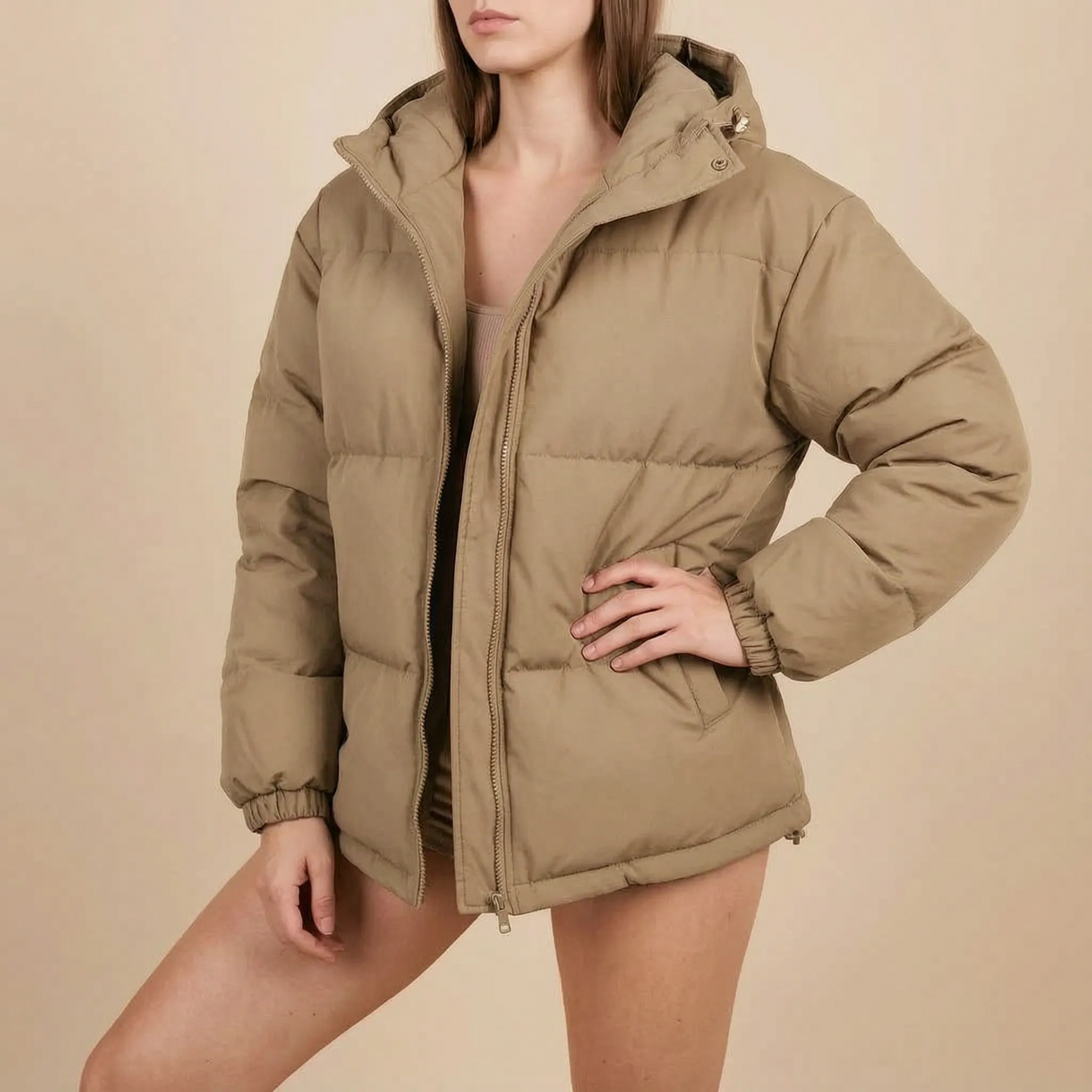 Nuvion | Lässige Steppjacke Mit Kapuze