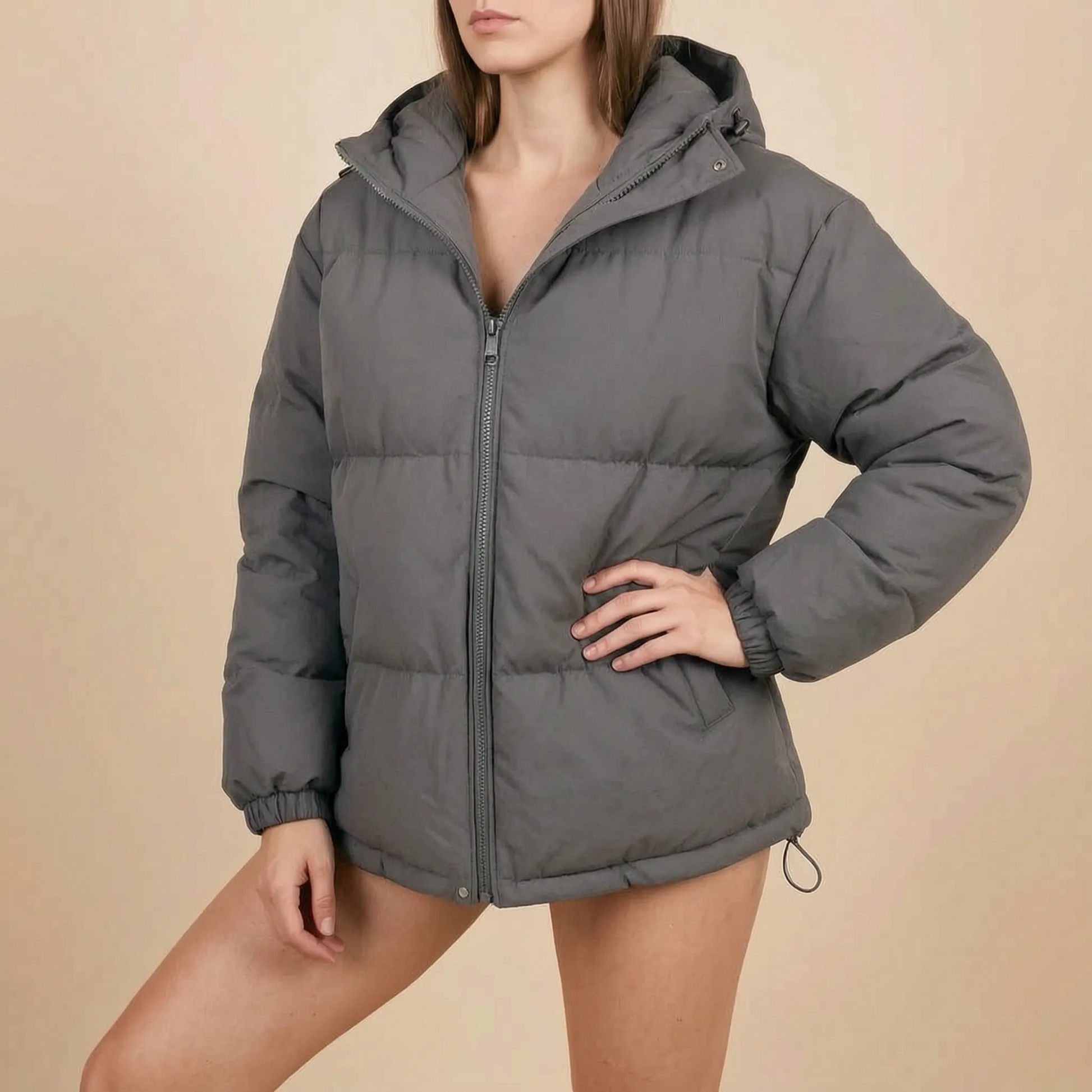 Nuvion | Lässige Steppjacke Mit Kapuze