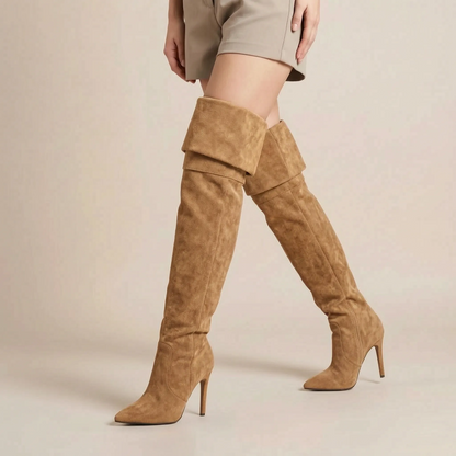 Nytia | Elegante Overknee Stiefel Mit Hohem Absatz