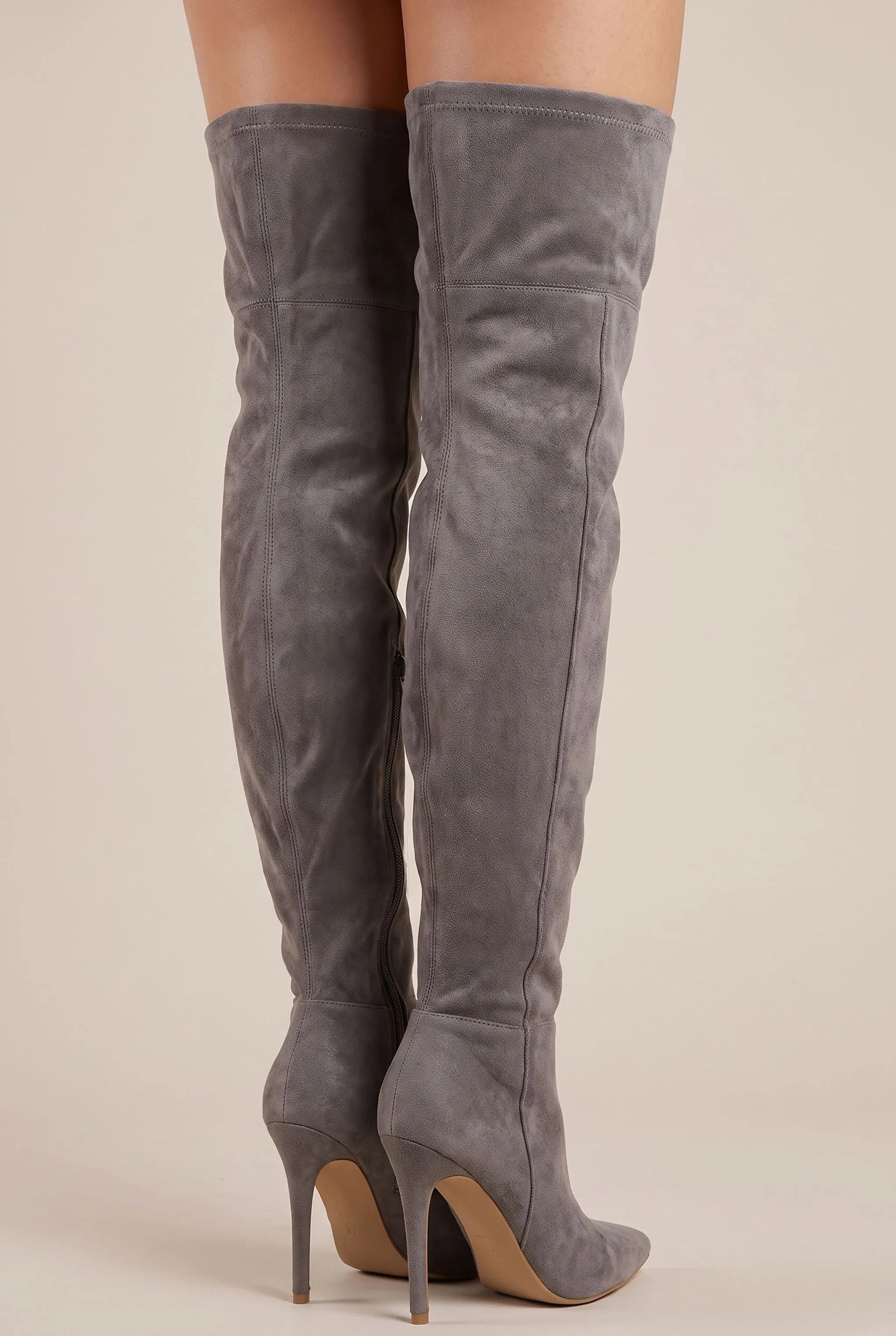Nytia | Elegante Overknee Stiefel Mit Hohem Absatz