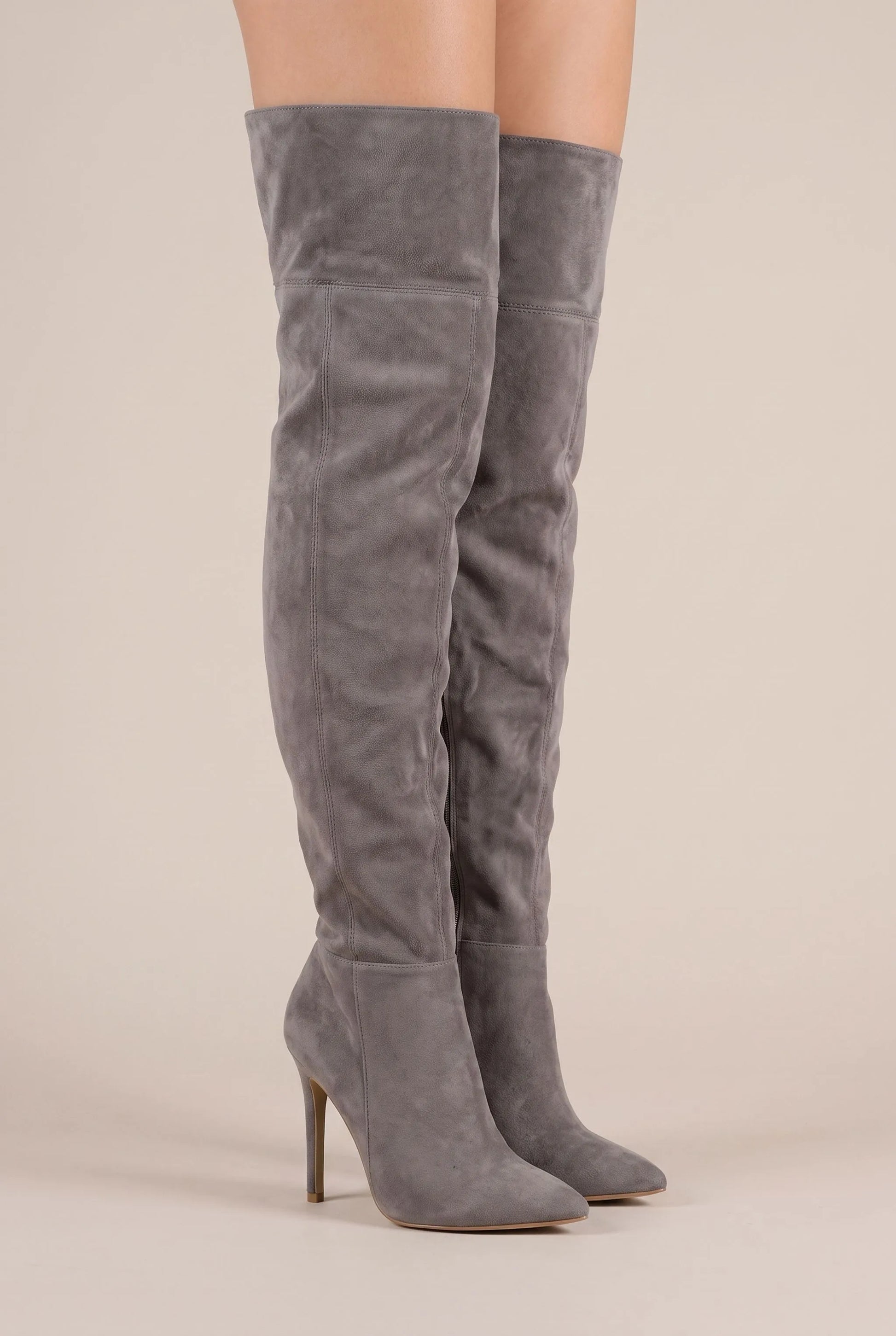 Nytia | Elegante Overknee Stiefel Mit Hohem Absatz