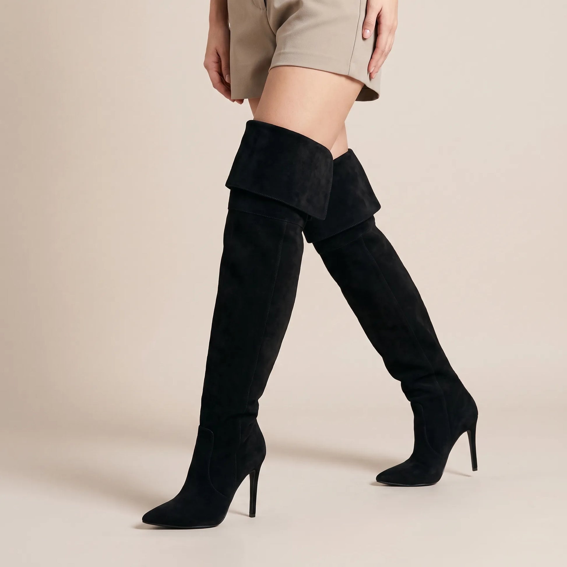 Nytia | Elegante Overknee Stiefel Mit Hohem Absatz